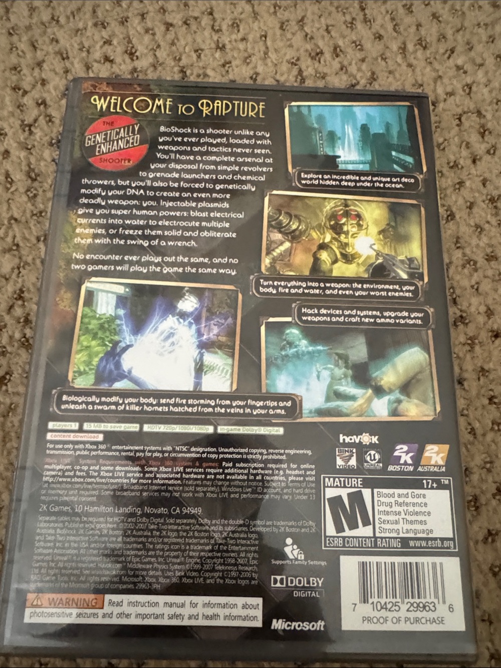 Microsoft Xbox 360 Bioshock & Quake 4 Game Bundle - Green Accents - Picture 3 of 5